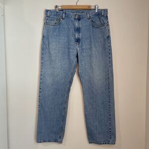 Levis 505 Men’s USA Straight Leg Jeans Light Wash 40x30 Regular Fit Vintage 2001